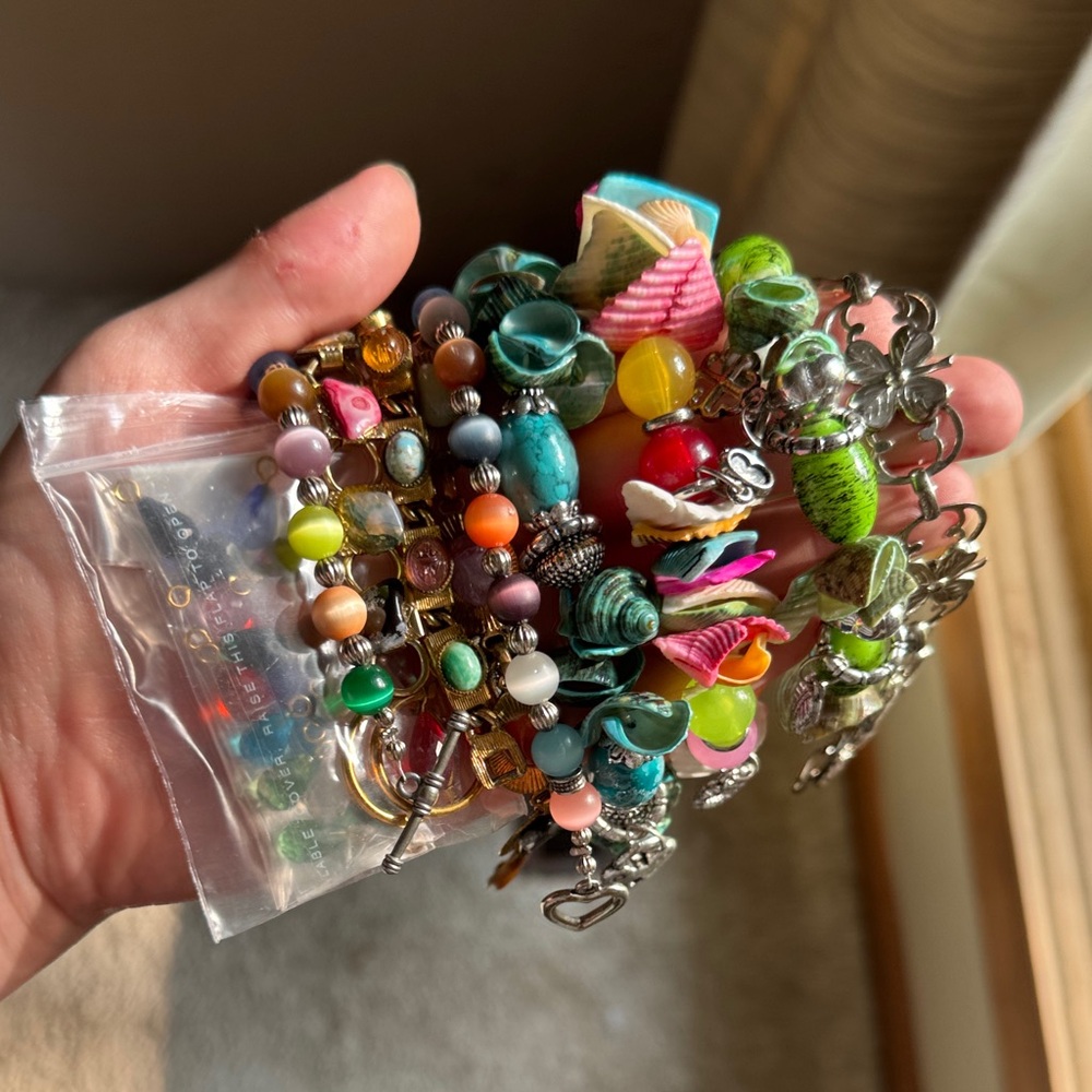 Colorful Beaded Charm Bracelets